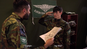 MilitaryDick: Cecil Teaches Ares Submission