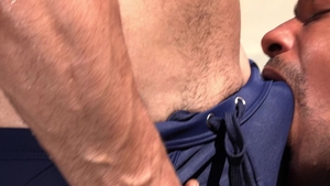 Noir Male: Bareback Blowjobs by the Pool