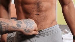 Curly-haired Bargain: From Biceps to Blowjob