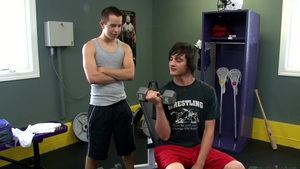 Next Door Twink: Pumping Iron and Erections at Once