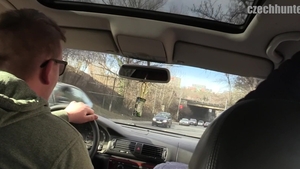 Czech Hunter: Sleazy Offers in a Tiny Carpool