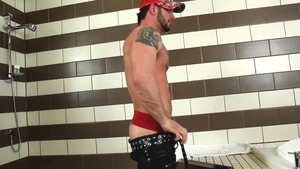 maskurbate: Taking Stryker's Dildo Deep and Hard