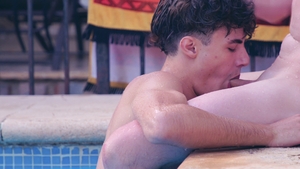 Poolparty-Sex: Nico und Trevor machen es heiß draussen